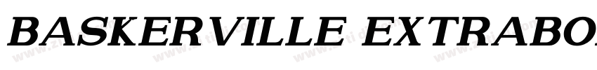 baskerville ExtraBol字体转换